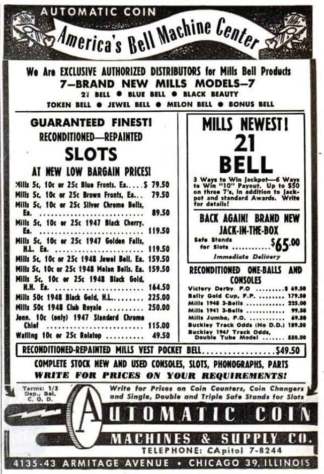 Mills apparaten in advertentie