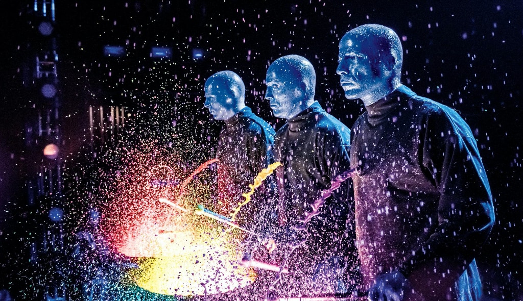 Blue Man Group Show Las Vegas Review Pas goed op je kleding!⚡