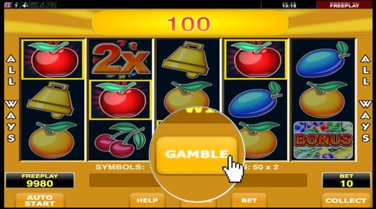 Winnende combinatie? Gebruik de ‘Gamble’ knop