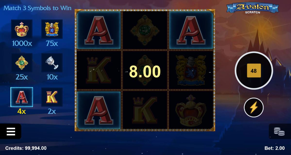 Avalon Scratch Kraslot Review én GRATIS spelen Win € 50.000!🥇