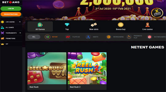Zoek Reel Rush op