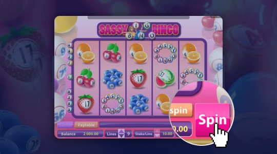 Klik op de spinknop