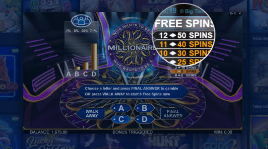 Win met de free spins
