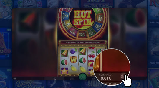 Inzet bepalen op het slot 