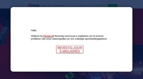 Emailadres bevestigen