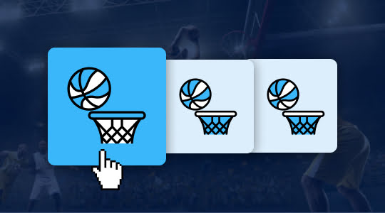 Een basketbalwedstrijd kiezen 