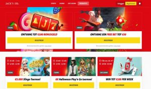 Exclusieve bonus beschikbaar bij het Jack’s Casino Online