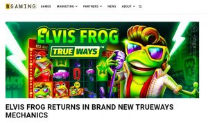 Elvis Frog keert terug op een splinternieuw Trueways slot
