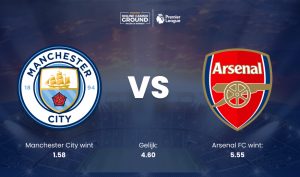 Manchester City ontvangt koploper Arsenal FC