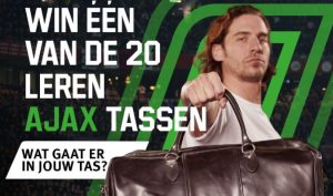 Unibet geeft 20 luxe leren Ajax-tassen weg
