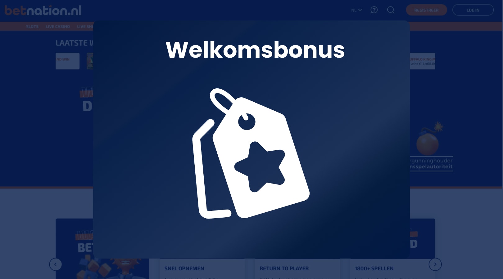 Kies een welkomstbonus 
