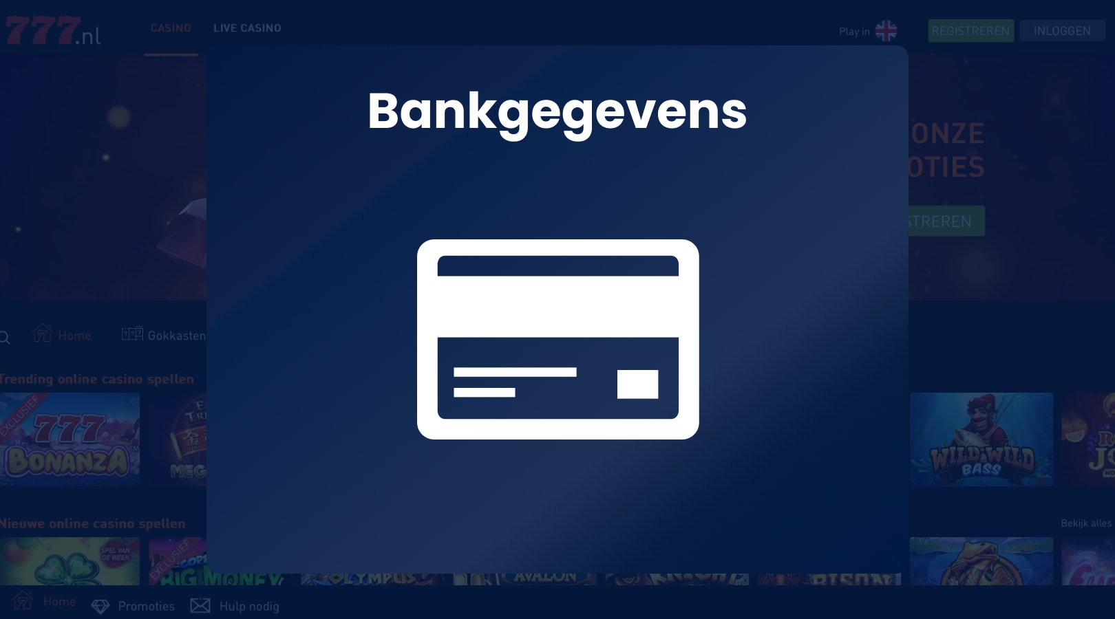 Bankgegevens verifiëren 