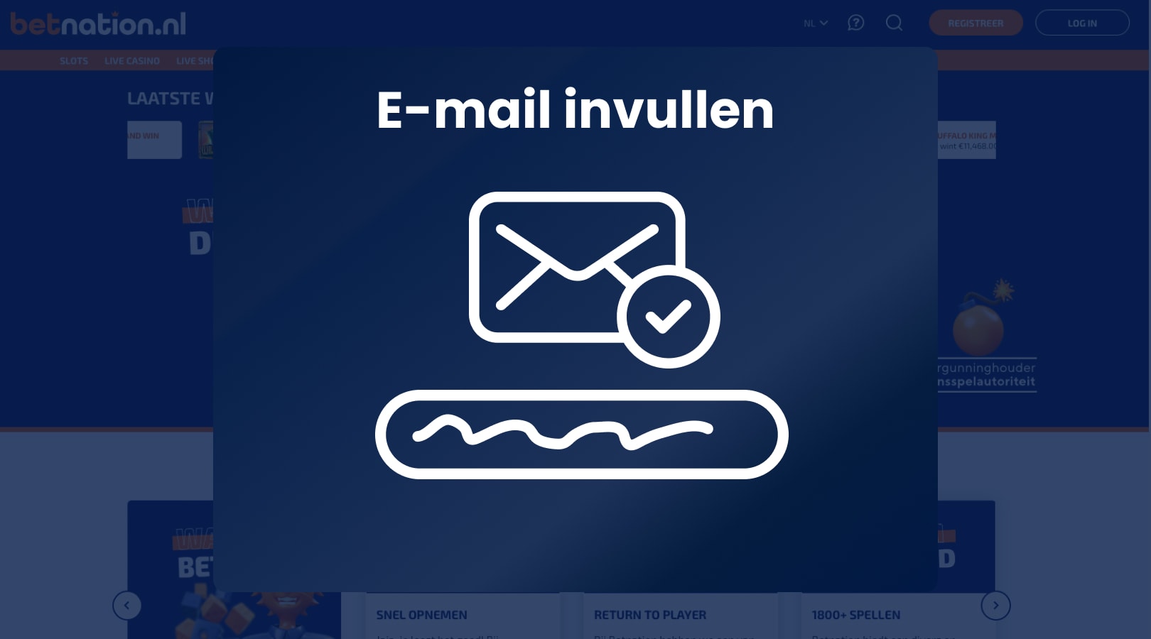 E-mailadres invullen 