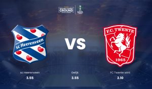 FC Twente start aan de play-offs in het Abe Lenstra Stadion