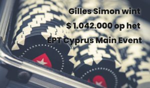 Gilles Simon wint EPT-titel voor bijna 1 miljoen euro