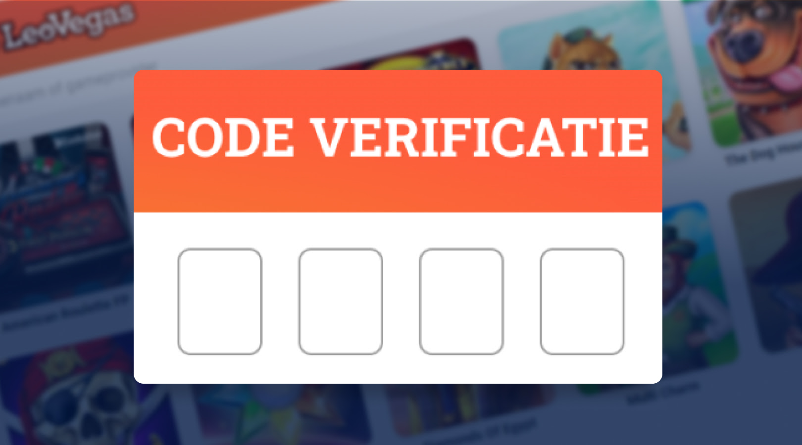 Activatiecode ingegeven die verstuurd wordt per mail en sms.