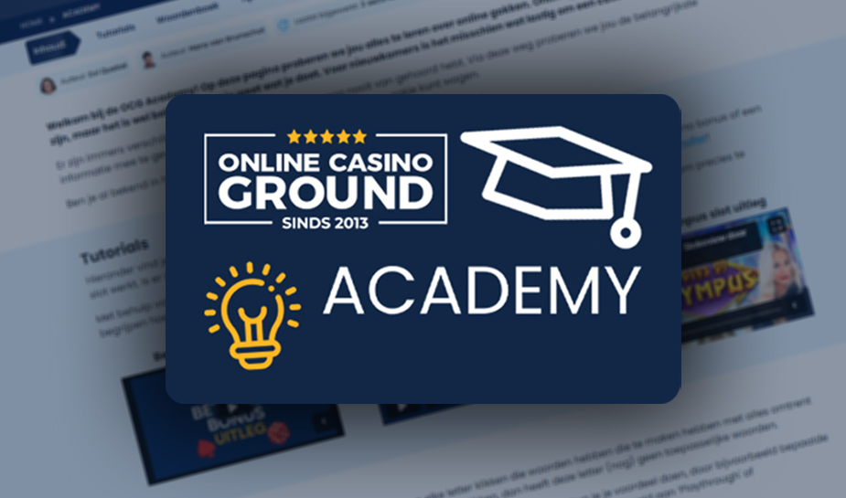 Nieuw bij OnlineCasinoGround.nl: de OCG Academy!